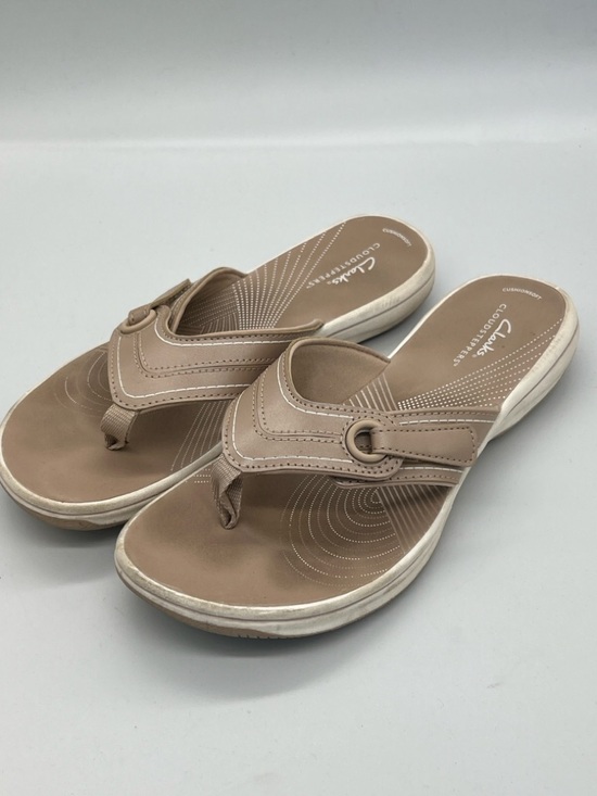 Clarks Shoes - Clarks Women’s Beige-Taupe Thong Sandals
